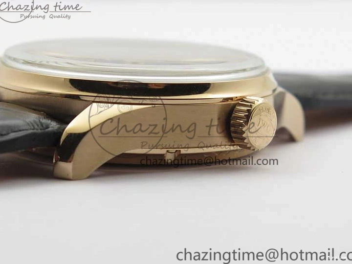 MIROTIME 0427 Elegant Portugieser Perpetual Calendar IW503302 RG V9F 1:1 Best Edition Gray Dial on Black Leather Strap A 7096